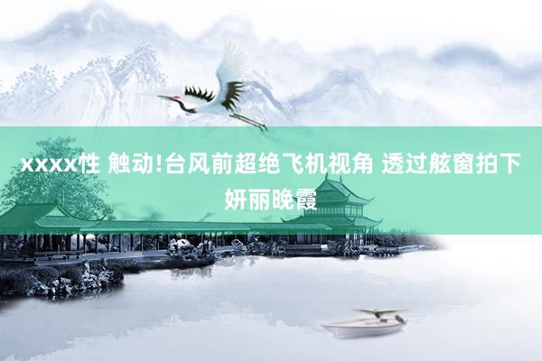 xxxx性 触动!台风前超绝飞机视角 透过舷窗拍下妍丽晚霞