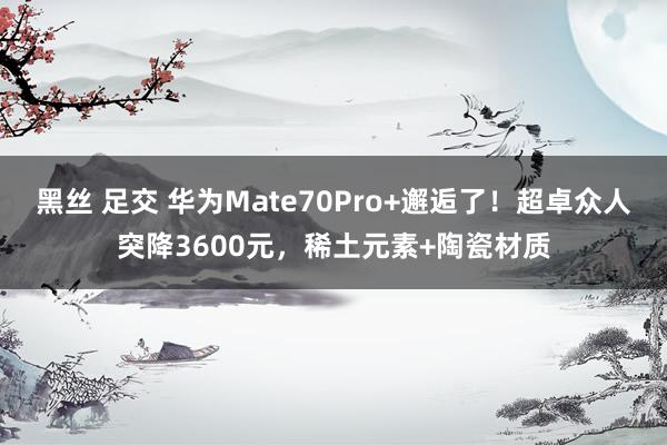 黑丝 足交 华为Mate70Pro+邂逅了！超卓众人突降3600元，稀土元素+陶瓷材质