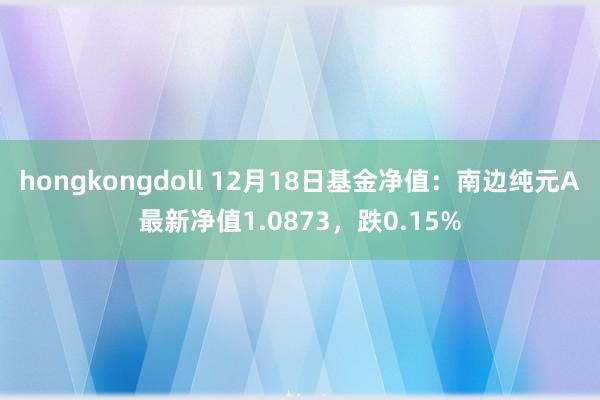 hongkongdoll 12月18日基金净值：南边纯元A最新净值1.0873，跌0.15%