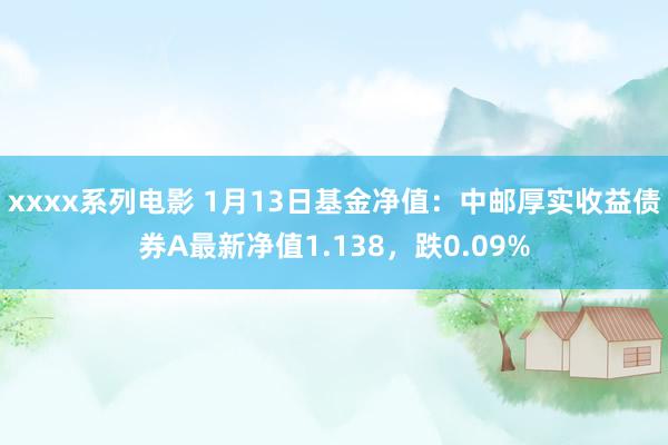 xxxx系列电影 1月13日基金净值：中邮厚实收益债券A最新净值1.138，跌0.09%