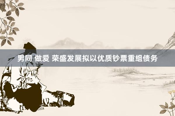 男同 做爱 荣盛发展拟以优质钞票重组债务