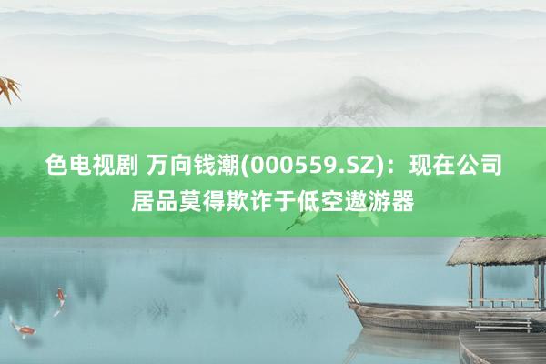 色电视剧 万向钱潮(000559.SZ)：现在公司居品莫得欺诈于低空遨游器