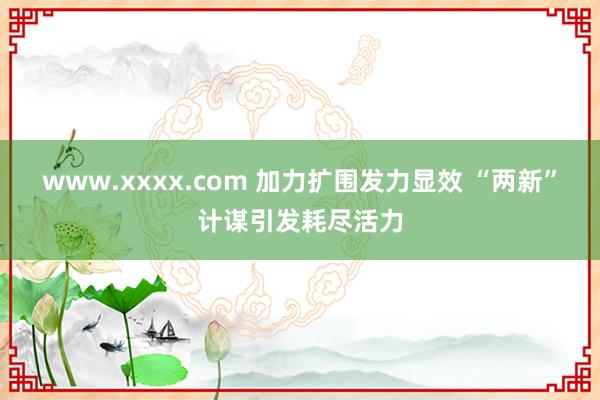 www.xxxx.com 加力扩围发力显效 “两新”计谋引发耗尽活力